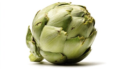 Obraz premium The Solitary Artichoke: A Symbol of Growth and Connection