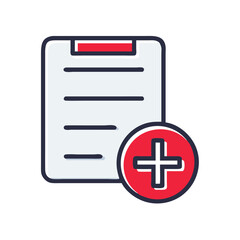 Obraz premium Clipboard Add Document Icon for Task Management Project Planning and Business Workflow Optimization