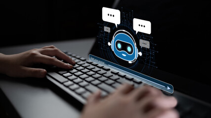 AI Virtual Assistant Artificial Intelligence Chatbot Controlled by Prompt Engineering for...