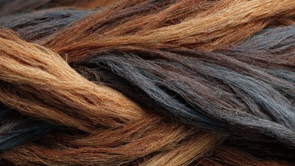 Fototapeta premium Braided Fibers in Earth Tones