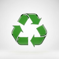 Obraz premium Recycling Symbol on Clean Background