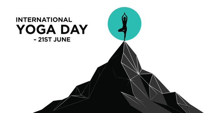 International Yoga Day vector graphic