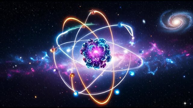 Atomic Structure Visualization in Cosmic Space.