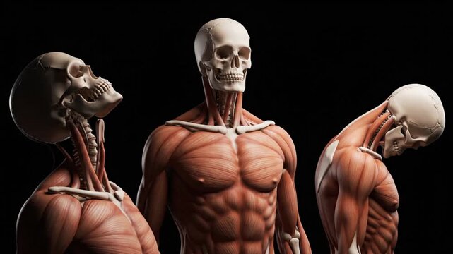 Human Anatomy Muscles Skull.