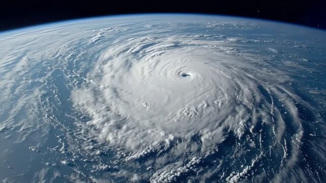 Massive Hurricane Swirls Over Earth From Space
