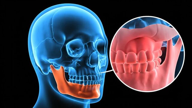 Jaw anatomy with tmj pain zoom.