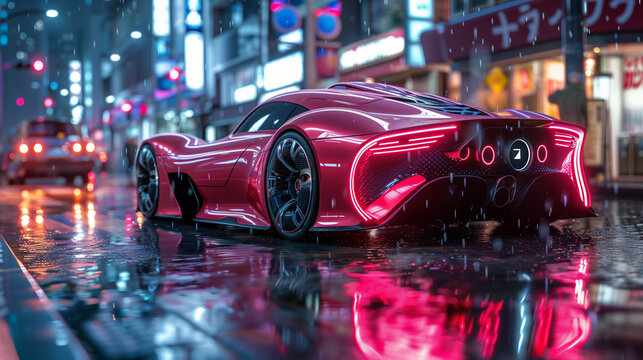 Cyber ​​technology car of the future