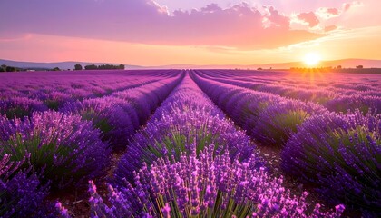 Fototapeta premium Field sunset