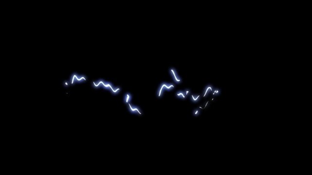 Flash FX Energy Overlay, Electric effects FX Energy 2D motion graphics elements, Just drop it into your project, Works with any video edition software, 2D cartoon explosion black screen background.
