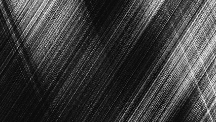 Gray gradation pattern of criss-crossing diagonal lines scratched effect or brushed metal texture grain