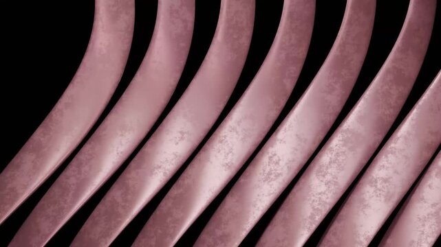 4K Looping Rose Gold Metallic Waves Motion Graphics for Elegant Backgrounds Modern Designs and Luxury Branding clean abstract motion backdrop