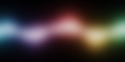 Obraz premium Abstract Rainbow Grain Wave on Black Background