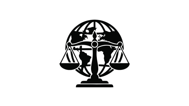 Vector illustration&nbsp;of international monetary fund imf logo black and white icon on on a transparent background