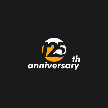 anniversary logo design, 125th anniversary, symbol, icon, party, logo design for 125th anniversary, vector, success, illustration, birthday, symbol, background, year, congratulations, greeting, invita
