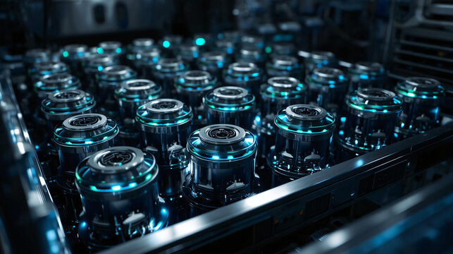 Automated storage system for radioactive isotopes with glowing vials