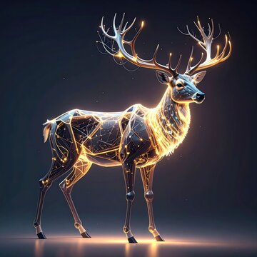 Glowing deer