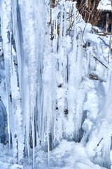 Beautiful ice art in the Austrian Alps.