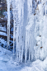 Beautiful ice art in the Austrian Alps.