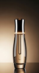 Luxury Perfume Bottle on Dark Surface with Gradient Background