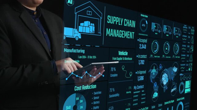 Explore a cutting-edge supply chain management dashboard showcasing logistics data and visual analytics, optimized for business strategy and operational efficiency. Cipher