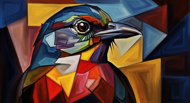 Abstract bird portrait