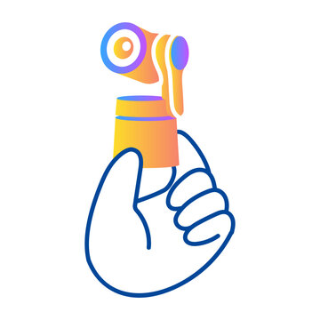 A drawing style icon representing camera