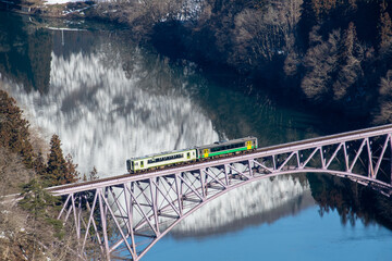 冬の只見線第一橋梁