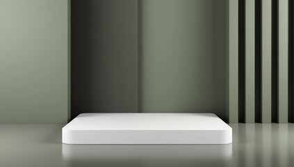 Fototapeta premium Scene with a podium for product presentation, 3d rendering