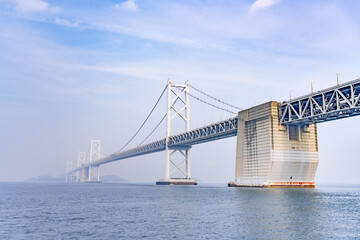 瀬戸大橋記念公園から見た瀬戸大橋