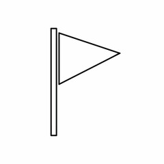Obraz premium A simple graphic illustration of a flag