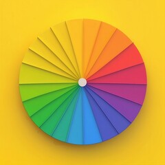 Obraz premium Segment disc grayscale on a solid yellow background, boundary highlights.