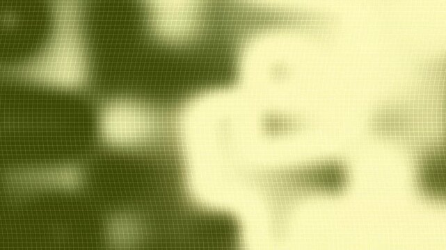 Abstract olive green and cream fluid curved shapes pattern with textured blur