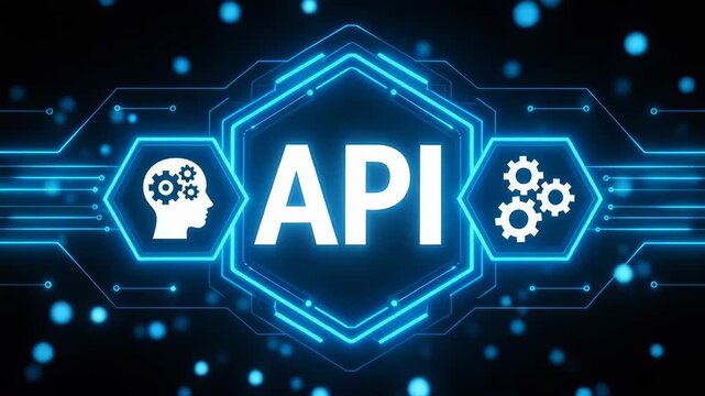 API Application Programming Interface Concept with AI and Automation