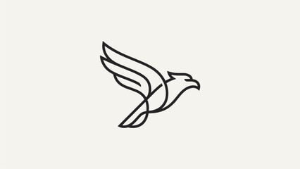 Fototapeta premium Minimalist Eagle Logo Design for Corporate Branding & Business Identity