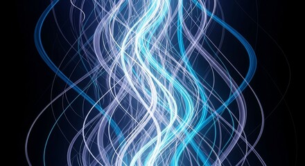Abstract energy flowing lines