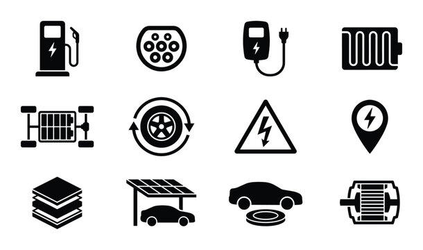 Portable ev charger electrical charging station for renewable battery vehicle power