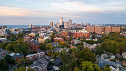 Obraz premium Downtown Cleveland skyline