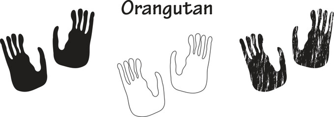 Orangutan footprint 6.eps