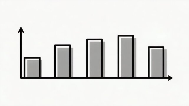 Cinematic Vertical Bar Animation with Gentle Growth Flow