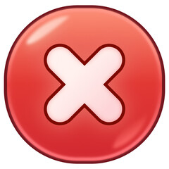 Obraz premium Cancel Cross Icon