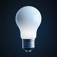 light bulb on blue background