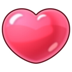 Fototapeta premium Pink Heart Icon