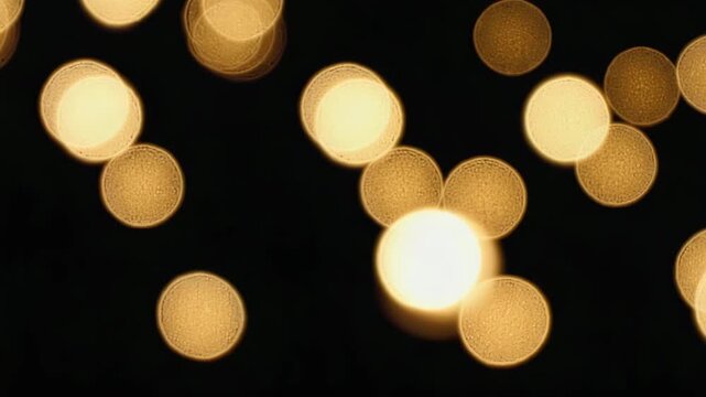 Bokeh Drifting Gently Across the Frame with Soft Motion in 4K