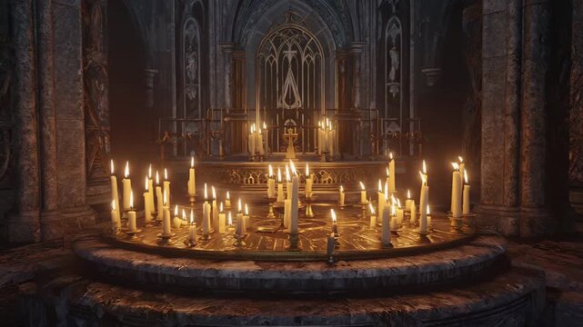 Realistic Flickering Candle Flame with Smooth Organic Motion 4K