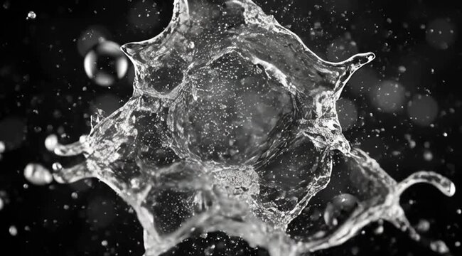 Dynamic 3D Animation: Intricate Microscopic Cell Structure & Biological Processes
