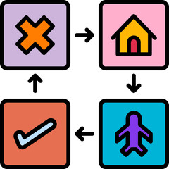 Fototapeta premium Booking Trip Icon
