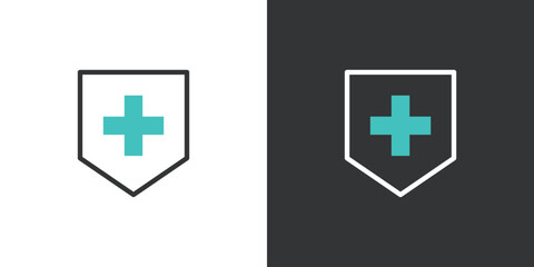 Obraz premium 病院の医療アイコン