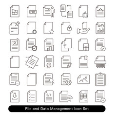 ファイル・データ管理アイコンセット