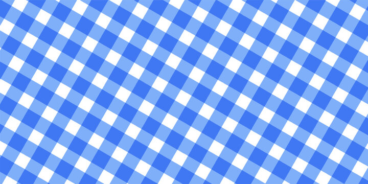 blue gingham or vichy pattern. Autumn or Thanksgiving day textile print for tabletop, picnic blanket, basket napkin, shirt or handkerchief. Cotton, linen or flannel design. vector design eps10
