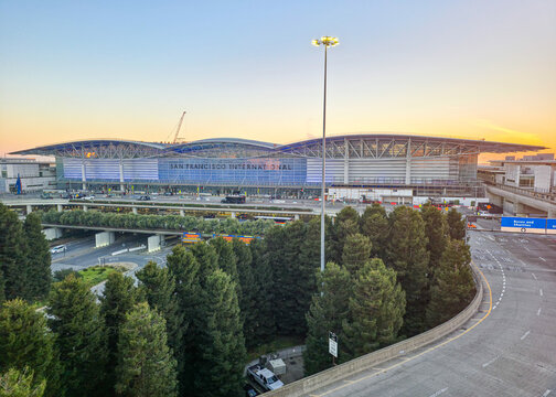 Exterior view of San Francisco International Airport (SFO) - San Francisco, California, USA
